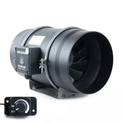 Wentylator kanałowy GOOD FAN 850m3/h 200mm + potencjometr Wentylator kanałowy GOOD FAN 850m3/h 200mm + potencjometr