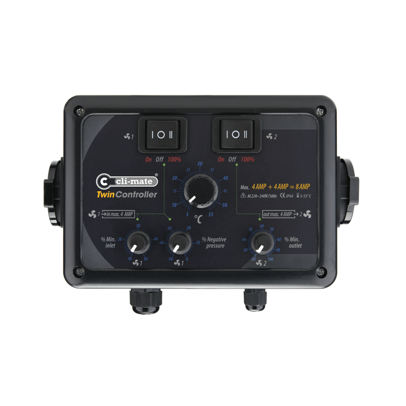 Regulator temperatury i podciśnienia Cli-mate TW-12 24A - na 2 wentylatory Regulator temperatury i podciśnienia Cli-mate TW-12 24A - na 2 wentylatory
