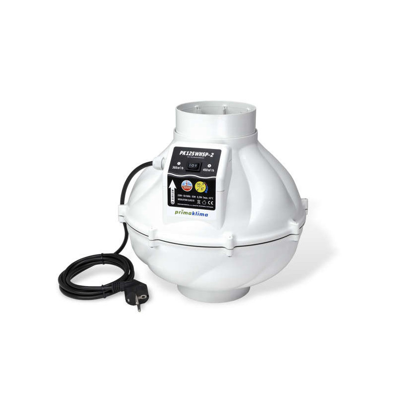 Wentylator Prima Klima Whisperblower Silent - 125mm 2SPEED 360/460 m3/h