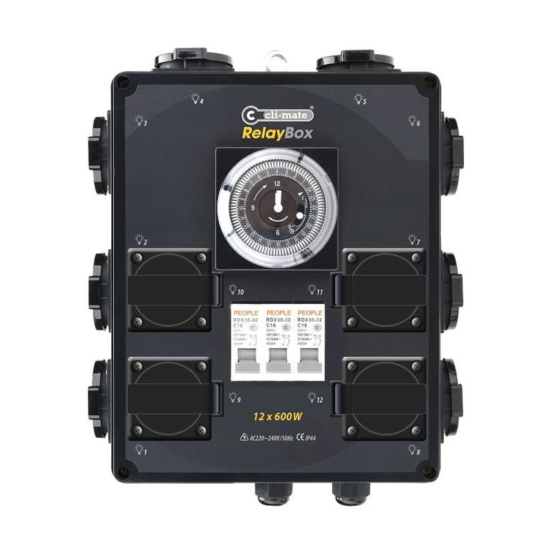 Cli-mate Timer RC-2010D12 programator czasowy z funkcją grzania HPS 12x 600w