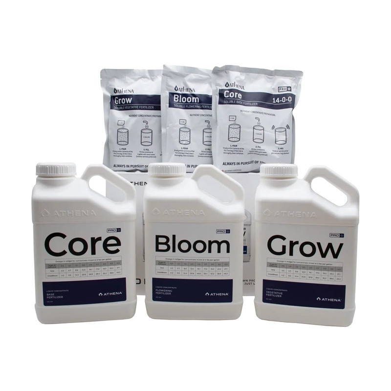Athena Pro Mixing Kit - zestaw nawozów (Pro Core, Pro Grow, Pro Bloom) Athena Pro Mixing Kit - zestaw nawozów (Pro Core, Pro Grow, Pro Bloom)