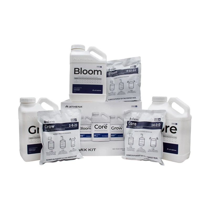 Athena Pro Mixing Kit - zestaw nawozów (Pro Core, Pro Grow, Pro Bloom) Athena Pro Mixing Kit - zestaw nawozów (Pro Core, Pro Grow, Pro Bloom)