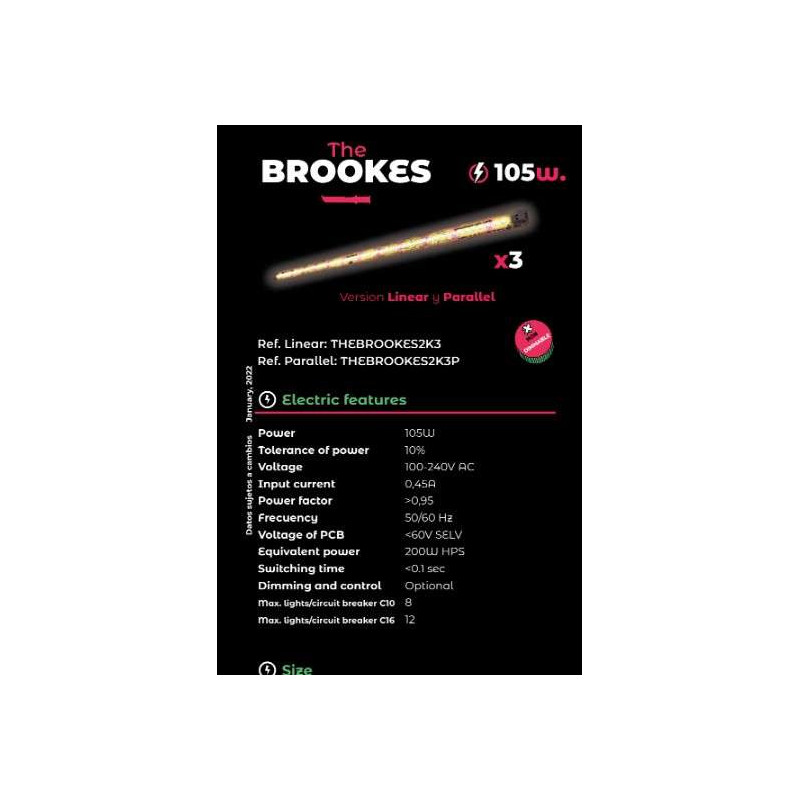 Grow The Jungle The Brookes 3x 35W (105W) Linear Lampa listwa LED Grow