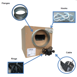 Wentylator radialny AirFan SoftBox 3x 250MM / 1x 315MM 7000m3/h