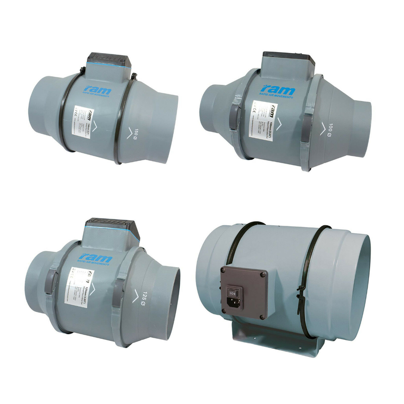 Wentylator RAM Mixed-Flow 200mm dwubiegowy 840m3/h