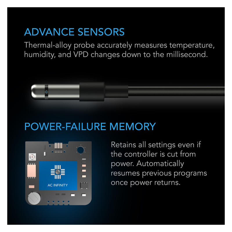 AC Infinity 69 PRO - kontroler klimatu do max. 4 urządzeń