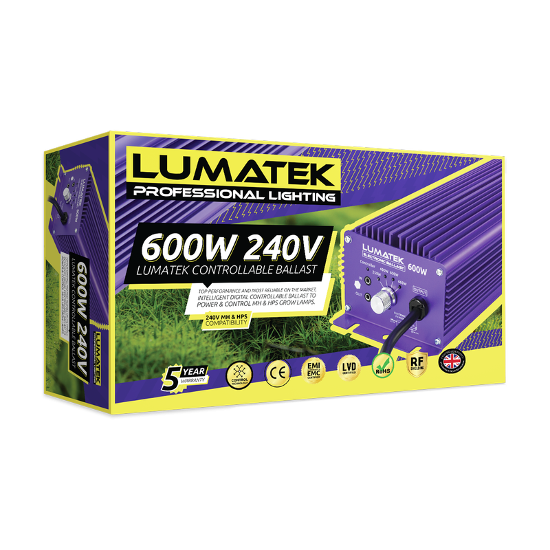 Zasilacz elektroniczny Lumatek 600W Dimmable HPS Ballast DIMM-4 230V Zasilacz elektroniczny Lumatek 600W Dimmable HPS Ballast DIMM-4 230V