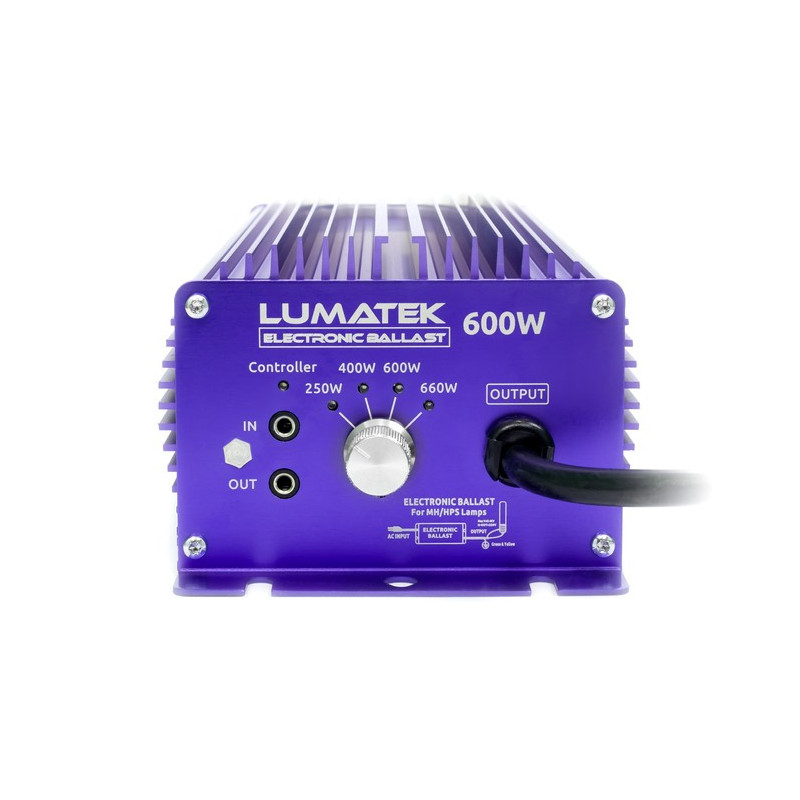 Zasilacz elektroniczny Lumatek 600W Dimmable HPS Ballast DIMM-4 230V Zasilacz elektroniczny Lumatek 600W Dimmable HPS Ballast DIMM-4 230V