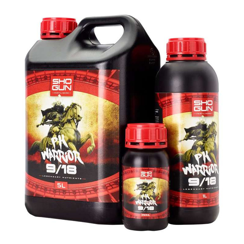 Nawóz Shogun Fertilisers PK Warrior 9/18 10l - zwiększa rozmiar oraz wagę owoców i kwiatów Nawóz Shogun Fertilisers PK Warrior 9/18 10l - zwiększa rozmiar oraz wagę owoców i kwiatów