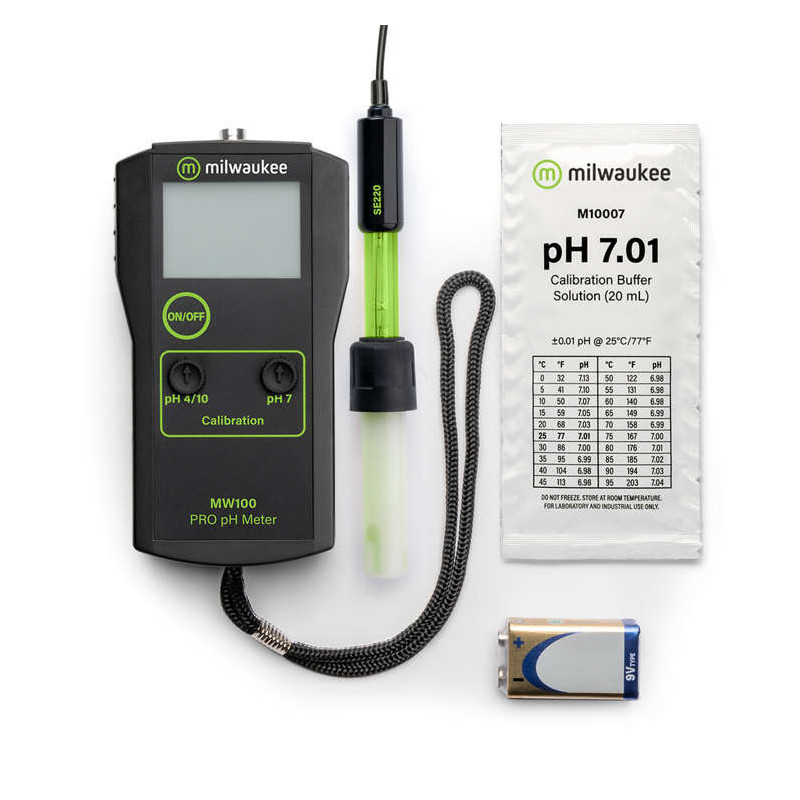 Miernik pH roztworu Milwaukee MW100 PRO (0,0-14,0 pH) Miernik pH roztworu Milwaukee MW100 PRO (0,0-14,0 pH)