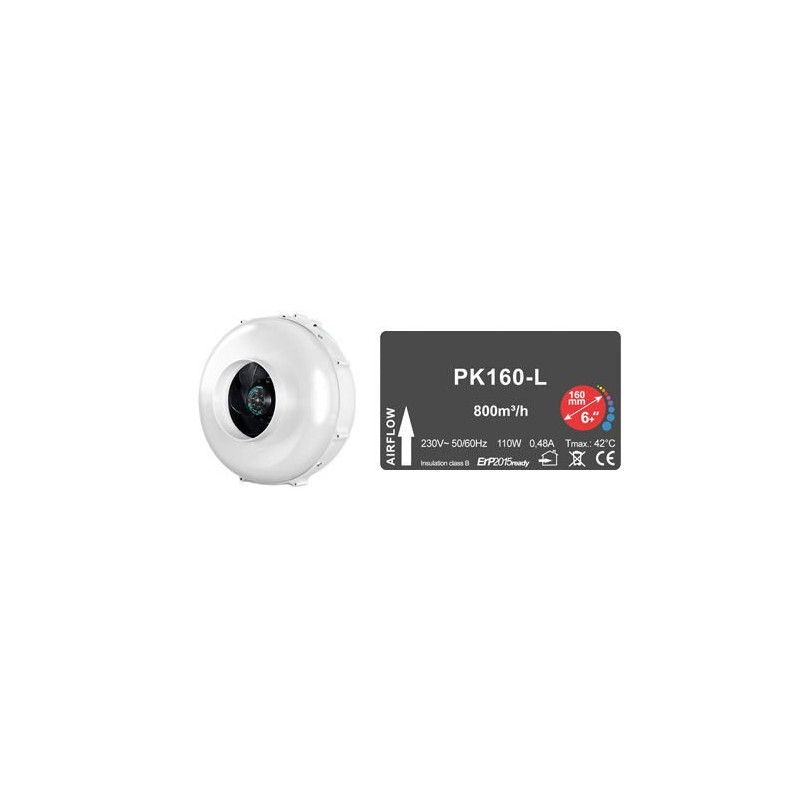 Wentylator Prima Klima 1 Speed 160mm 800m3/h Wentylator Prima Klima 1 Speed 160mm 800m3/h