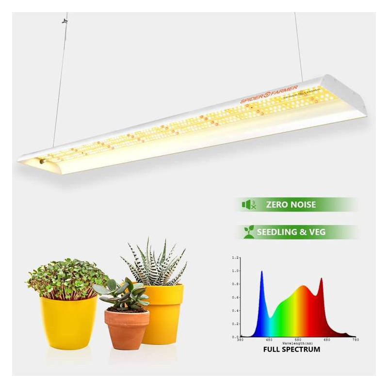 Spider farmer SF600 74W Osram 100cm - podłużna lampa LED do roślin (rekomendowana do sadzonek)