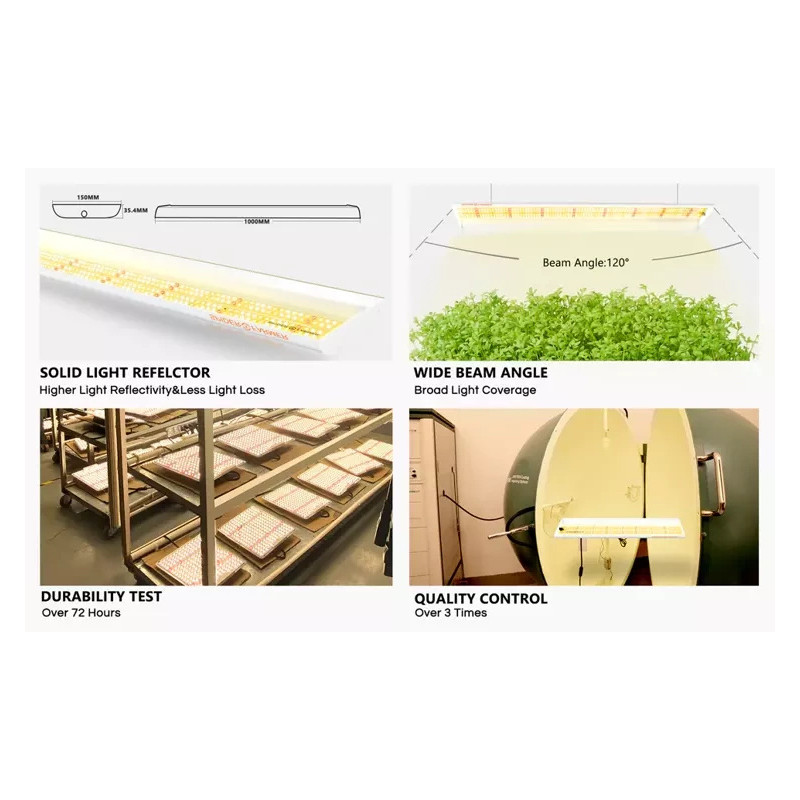 Spider farmer SF600 74W Osram 100cm - podłużna lampa LED do roślin (rekomendowana do sadzonek)