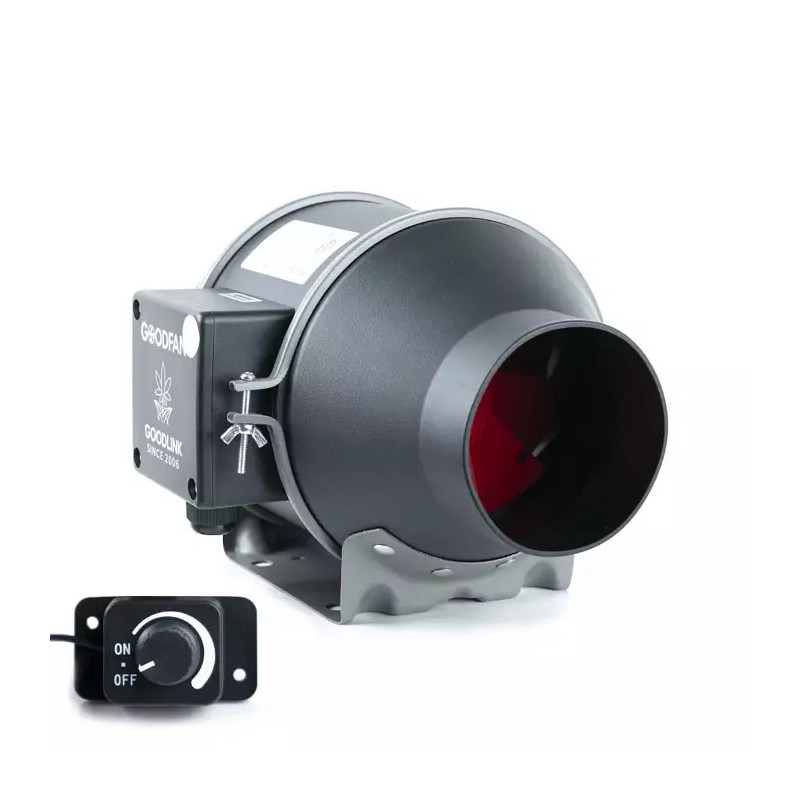 Wentylator kanałowy GOOD FAN 350m3/h 100mm + potencjometr Wentylator kanałowy GOOD FAN 350m3/h 100mm + potencjometr