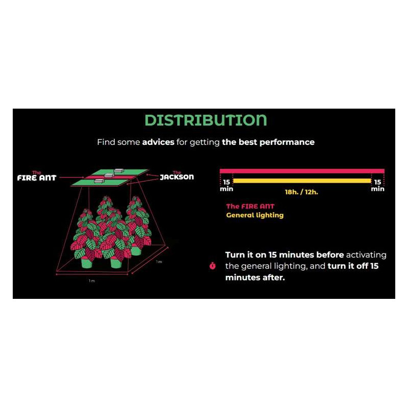 Grow The Jungle The Fire Ant DR+FR 20W Lampa LED na kwitnienie - RED BOOSTER 660nm+730nm Grow The Jungle The Fire Ant DR+FR 20W Lampa LED na kwitnienie - RED BOOSTER 660nm+730nm