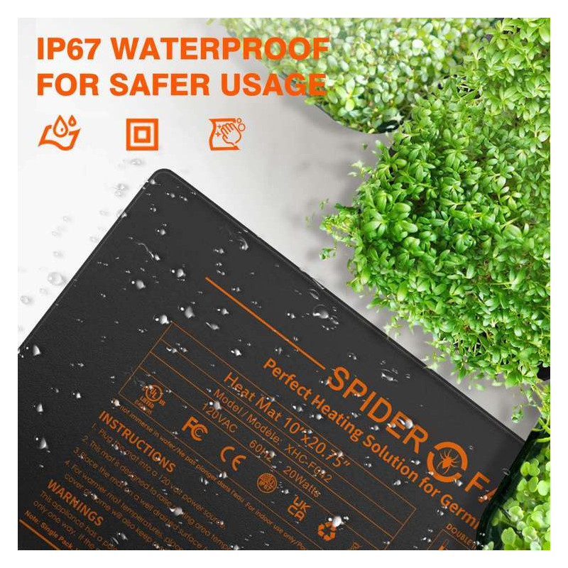 Spider Farmer Heating Mat 52 x 25cm 20W - mata grzewcza z termostatem do propagacji Spider Farmer Heating Mat 52 x 25cm 20W - mata grzewcza z termostatem do propagacji