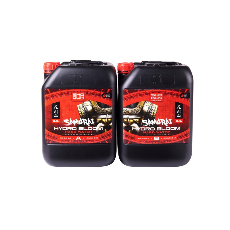 Nawóz Shogun Fertilisers Samurai Hydro Bloom Hard Water 2x10L (A&B) - na kwitnienie do hydroponiki | Woda twarda Nawóz Shogun Fertilisers Samurai Hydro Bloom Hard Water 2x10L (A&B) - na kwitnienie do hydroponiki | Woda twarda