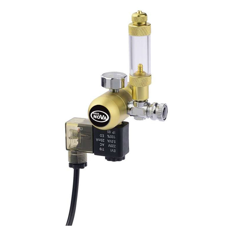 Reduktor Co2 Aqua Nova Gold Series z elektrozaworem Reduktor Co2 Aqua Nova Gold Series z elektrozaworem