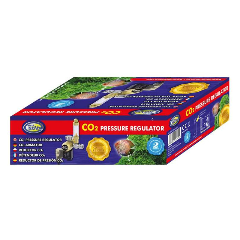 Reduktor Co2 Aqua Nova Gold Series z elektrozaworem Reduktor Co2 Aqua Nova Gold Series z elektrozaworem