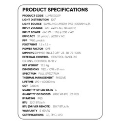 Lumatek Zeus Pro 3.1 600W - Lampa LED do uprawy roślin *NOWOŚĆ*