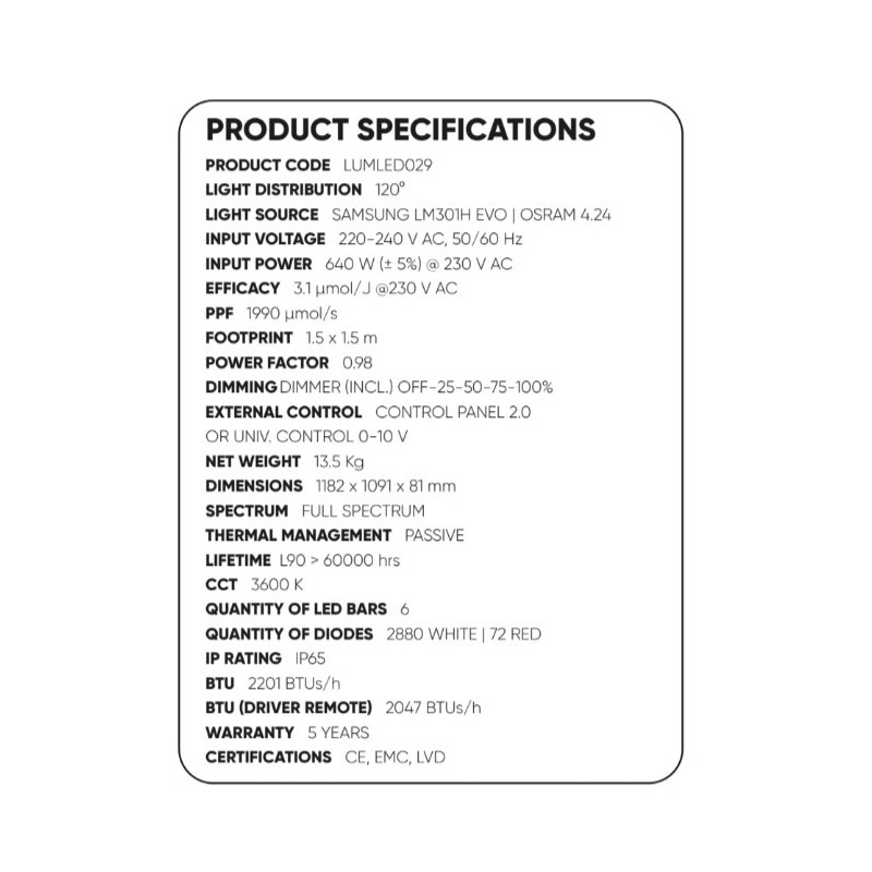 Lumatek Zeus Pro 3.1 600W - Lampa LED do uprawy roślin *NOWOŚĆ*