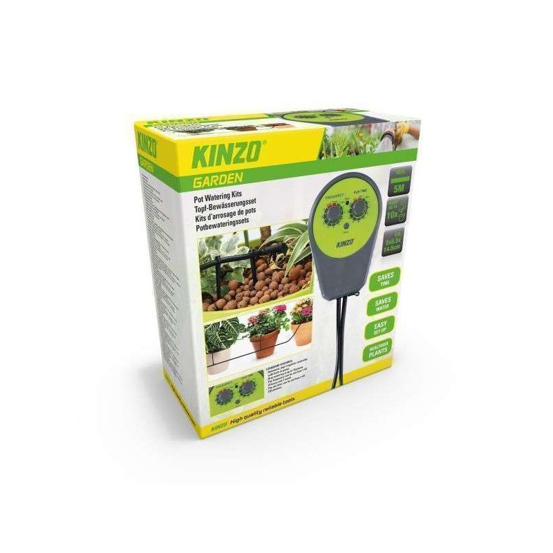 Kinzo Garden Pot Watering Kit - automatyczny system nawadniania do 10 roślin Kinzo Garden Pot Watering Kit - automatyczny system nawadniania do 10 roślin