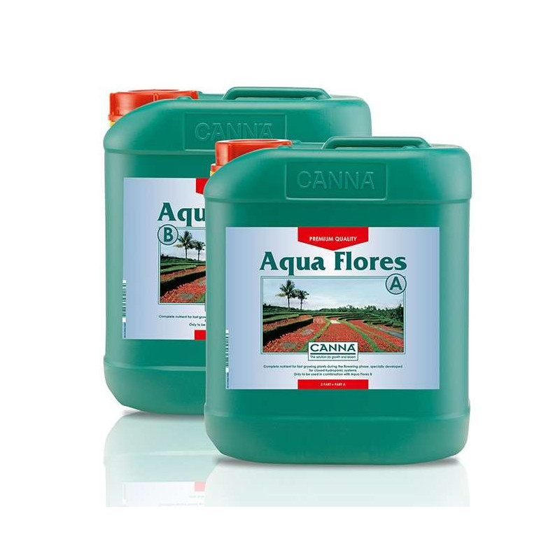 Nawóz Canna Aqua Flores 2x5L - na kwitnienie do uprawy hydroponicznej Nawóz Canna Aqua Flores 2x5L - na kwitnienie do uprawy hydroponicznej