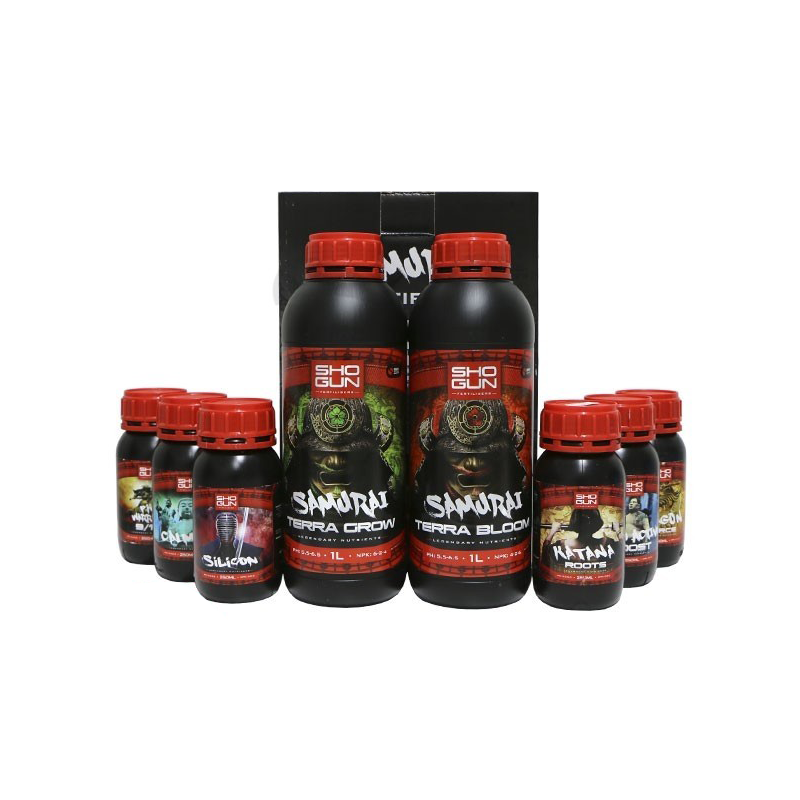 SHOGUN Fertilisers Samurai Terra Multipack Starter Kit - zestaw nawozów na start SHOGUN Fertilisers Samurai Terra Multipack Starter Kit - zestaw nawozów na start