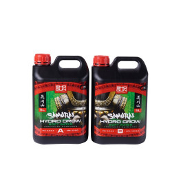Nawóz Shogun Fertilisers Samurai Hydro Grow Soft Water 2x5L (A&B) - na wzrost do hydroponiki | Woda miękka
