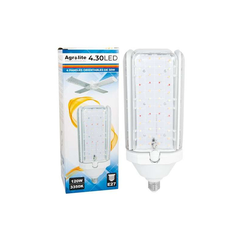 Żarówka LED Agrolite 430 E27 120W -- nowość, zamiennik lampy CFL! pokrycie 60x60cm
