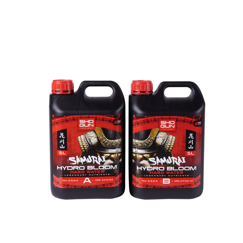 Nawóz Shogun Fertilisers Samurai Hydro Bloom Hard Water 2x5L (A&B) - na kwitnienie do hydroponiki | Woda twarda Nawóz Shogun Fertilisers Samurai Hydro Bloom Hard Water 2x5L (A&B) - na kwitnienie do hydroponiki | Woda twarda