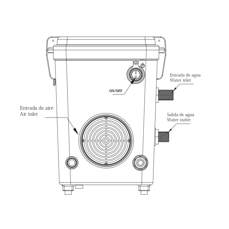 Profesjonalny przemysłowy nawilżacz Neptune Hydroponics Monzón 120L/dzień | 20-60m2