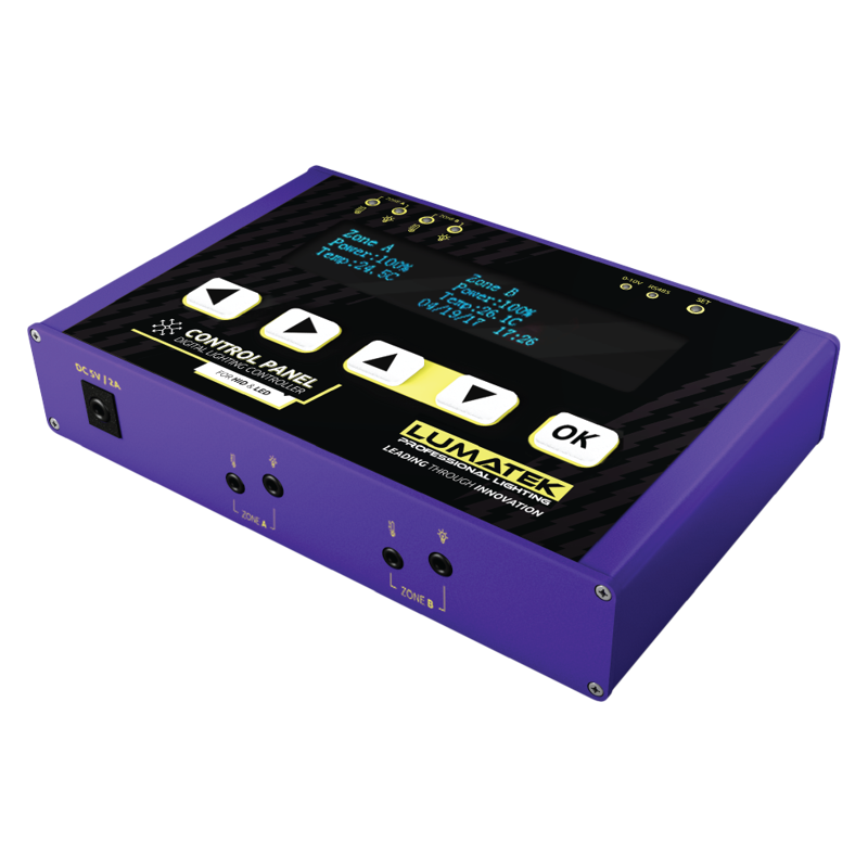 LUMATEK Digital Panel PLUS 2.0 (HID/HPS/CMH/LED) - kontroler oświetlenia LUMATEK Digital Panel PLUS 2.0 (HID/HPS/CMH/LED) - kontroler oświetlenia