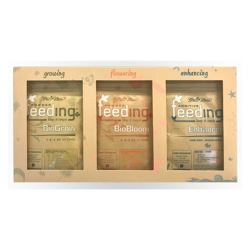 POWDER FEEDING BIO STARTER KIT Zestaw 100% naturalnych nawozów w proszku 1,25kg POWDER FEEDING BIO STARTER KIT Zestaw 100% naturalnych nawozów w proszku 1,25kg
