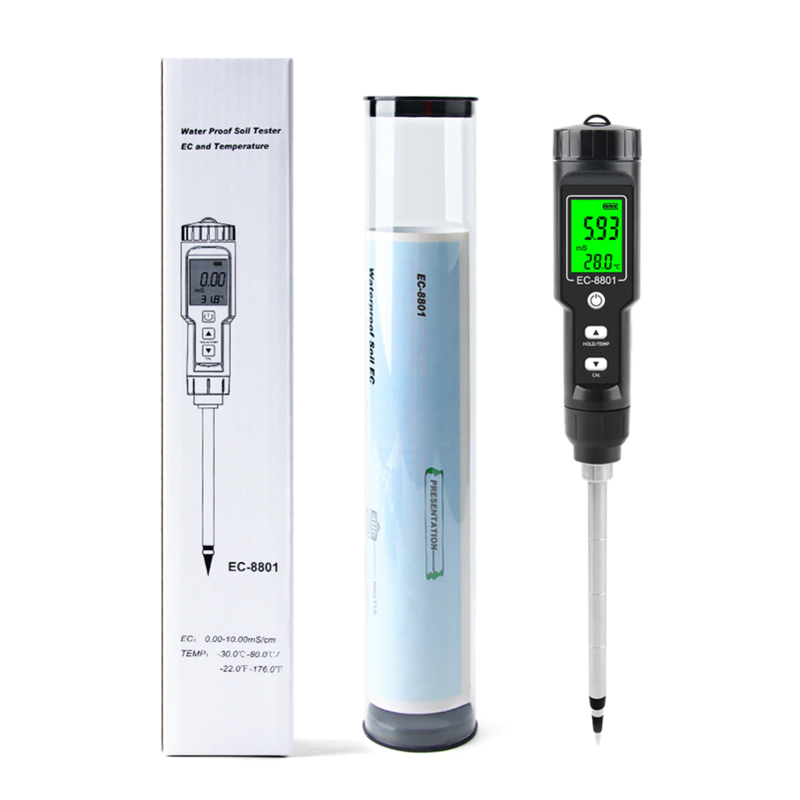 Miernik EC - tester temperatury gleby i zawartości nawozu w podłożu / konduktometr