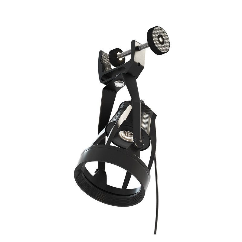VERTICANA® Press Holder | CZARNY | Oprawa zaciskowa z kablem 2m i włącznikiem VERTICANA® Press Holder | CZARNY | Oprawa zaciskowa z kablem 2m i włącznikiem