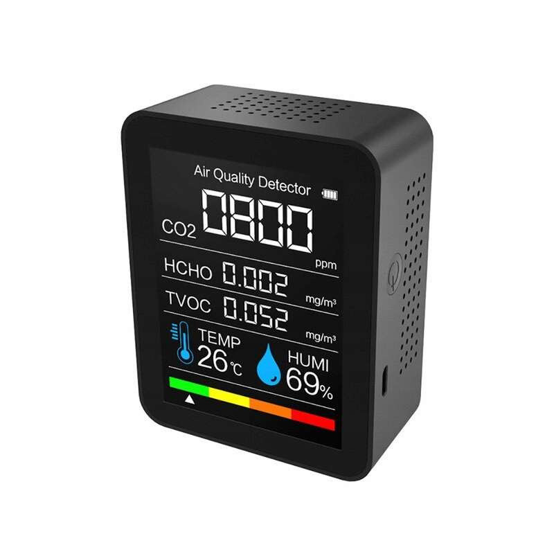 Monitor CO2 miernik temperatury, wilgotności i jakości powietrza Monitor CO2 miernik temperatury, wilgotności i jakości powietrza