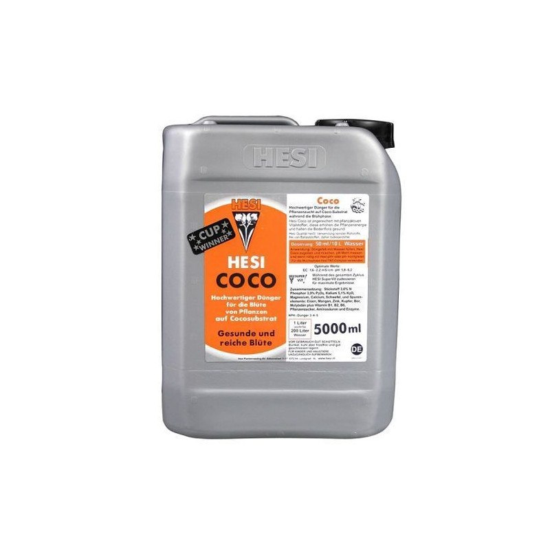 Hesi Coco 5L - kompletna pożywka na kwitnienie. Hesi Coco 5L - kompletna pożywka na kwitnienie.