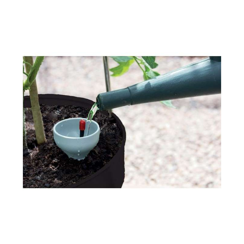 Samonawadniająca doniczka do warzyw roślin pnących antracyt