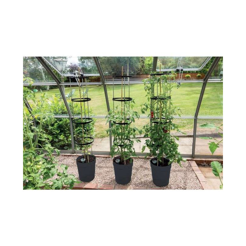 Samonawadniająca doniczka do warzyw roślin pnących antracyt