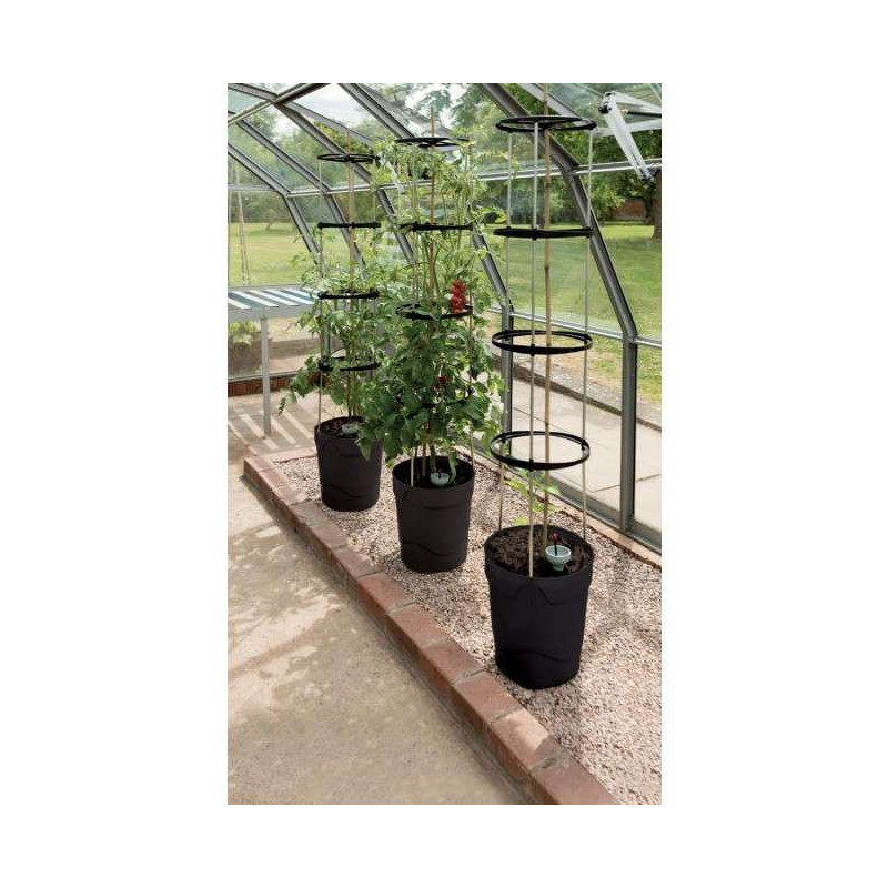 Samonawadniająca doniczka do warzyw roślin pnących antracyt