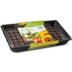 Jiffy PRO Comfort zestaw do wysiewu nasion ze zbiornikiem wody - propagator + wkład torfowy 72szt Jiffy PRO Comfort zestaw do wysiewu nasion ze zbiornikiem wody - propagator + wkład torfowy 72szt