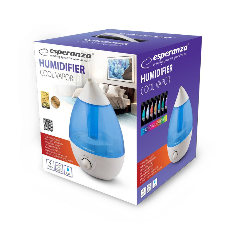 Nawilżacz powietrza Esperanza 2,6L Cool Vapor 300ml/h