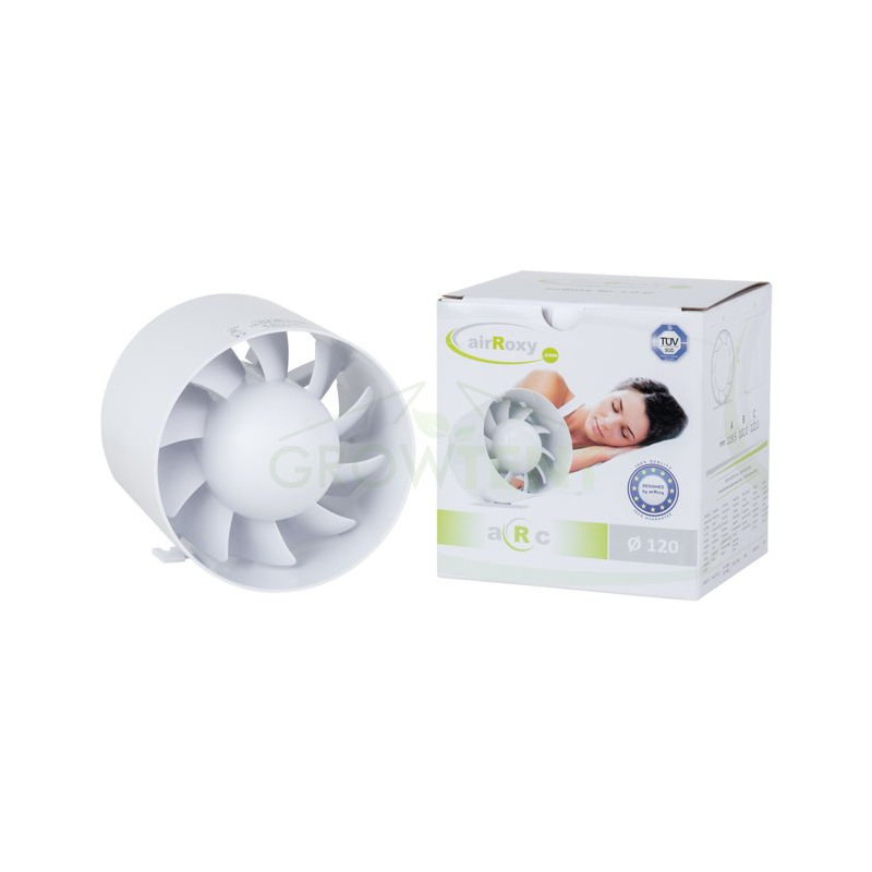 airRoxy wentylator osiowo-kanałowy quiet (silent) 125mm 158m3 airRoxy wentylator osiowo-kanałowy quiet (silent) 125mm 158m3