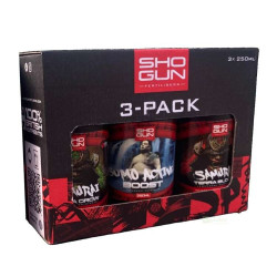 Zestaw nawozów trypack Shogun Fertilisers Samurai Terra Grow & Bloom & Sumo Active Boost - 3x 250ml