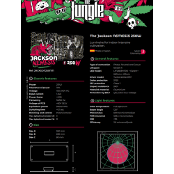 Grow The Jungle The Jackson NEMESIS 250W Lampa LED Grow Dimmable LM282B + PRO + Osram + 660nm + 405nm