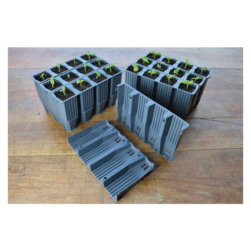 Garland Plastikowe wkłady do ukorzeniania - 28 komórek do ukorzeniania roślin 4x4x12cm