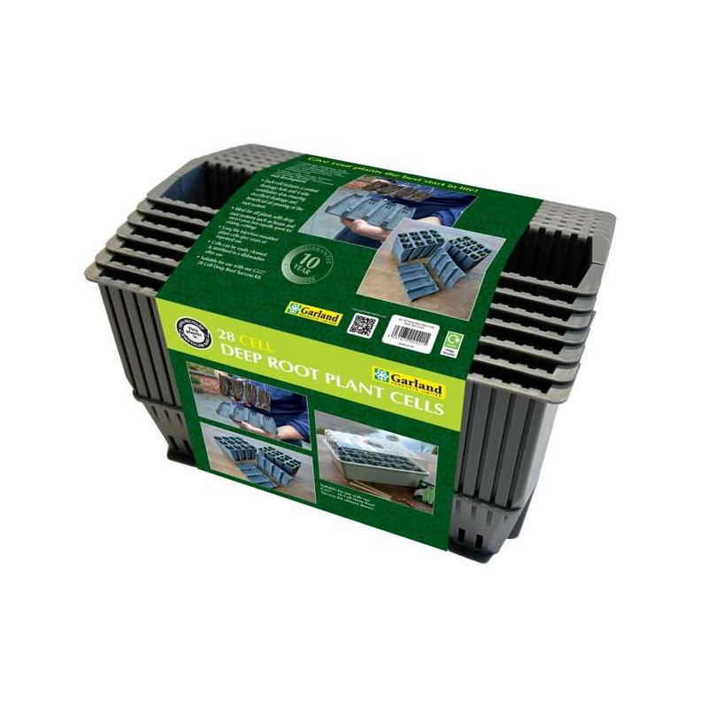 Garland Plastikowe wkłady do ukorzeniania - 28 komórek do ukorzeniania roślin 4x4x12cm