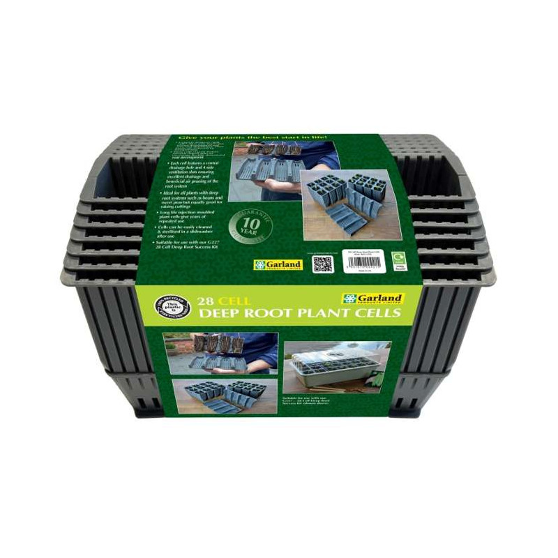 Garland Plastikowe wkłady do ukorzeniania - 28 komórek do ukorzeniania roślin 4x4x12cm