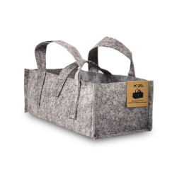 Root Pouch Balcony Heather Grey 12L 40x20x15 cm szara - materiałowa doniczka balkonowa